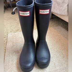Hunter Classic Navy Waterproof Rain Boots